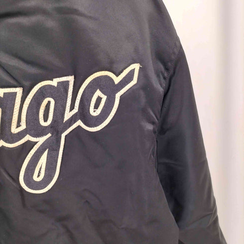 フェルコ FELCO 70s USA製 チームロゴ刺繍 裏キルティング ナイロン スタジャン メンズ import:L